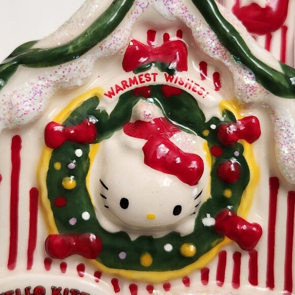 Blue Sky Clayworks x Hello Kitty Christmas Tealight House Warmest Wishes - New - Picture 2 of 6